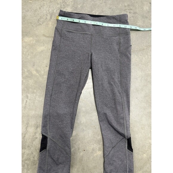 Lululemon Pace Rival Crop 22" Leggings Womens Gray Side Pockets. Sz 4 - Picture 4 of 16